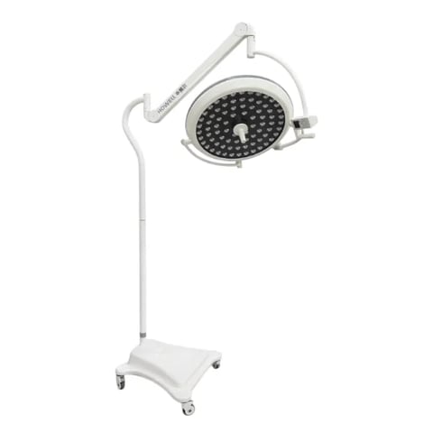 Lámpara de quirófano DO LIGHT STANDAR 700+ con batería de emergencia sobre pedestal móvil